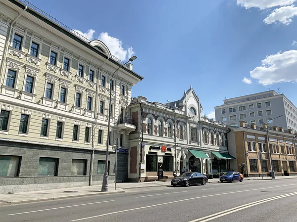 Μόσχα Ρωσία Ιούνιος 2019 Οδός Bolshaya Lubyanka Καλοκαίρι Στη Μόσχα — Φωτογραφία Αρχείου