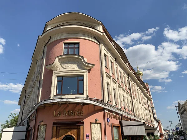 Moscú Rusia Junio 2019 Restaurante Maree Antigua Casa Apartamentos Del — Foto de Stock