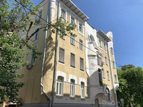 Moscou Russie Juin 2019 Kazarmenny Pereulok Immeuble Tarkhova Makaev Architecte — Photo