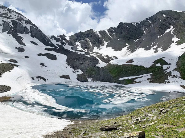 Rusland Noord Ossetië Mountain Lake Dzedo East Zrug Zrugskoye Zrugskoe — Stockfoto