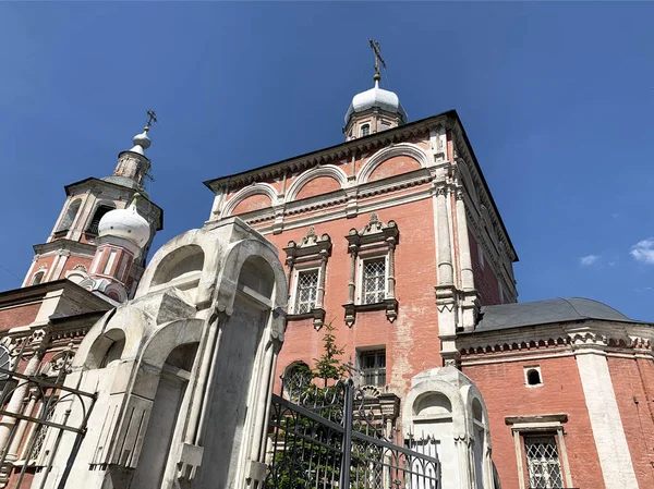 Rosja Moskwa Kościół Wejścia Najświętszej Maryi Panny Świątyni Barashevsky Pereulok — Zdjęcie stockowe