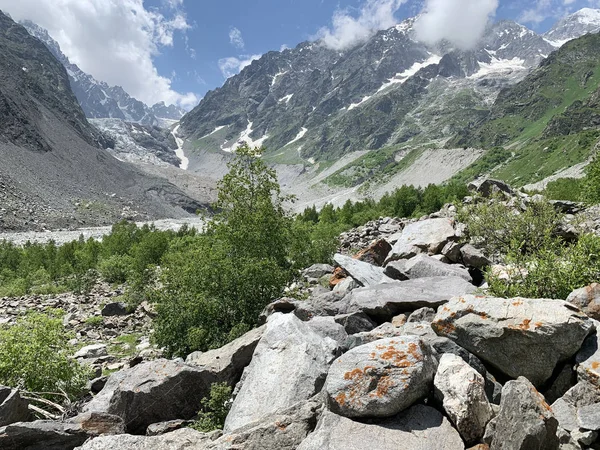 Rusia Osetia Del Norte Garganta Tsey Soleado Día Verano — Foto de Stock