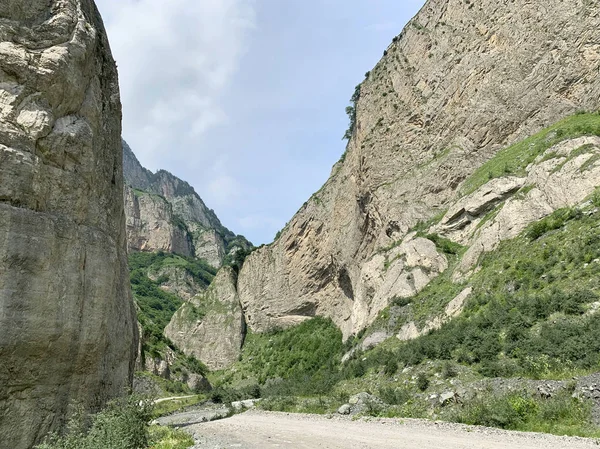 Karmadon Geldeston Gorge Summer Republic North Ossetia Alania Russia — Stock Photo, Image