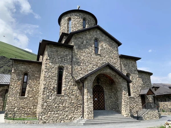 Fiagdon Rusya Kuzey Osetya Fiagdon Manastırında Oset Hıristiyan Ortodoks Tapınağı — Stok fotoğraf