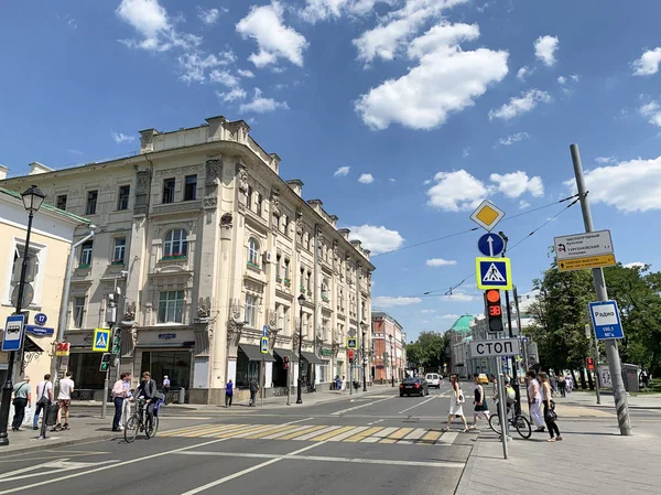 Moskau Russland Juni 2019 Moskau Pokrowka Straße Haus Wohnhaus Von — Stockfoto