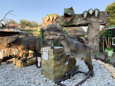 Anapa, Rusya, Temmuz. 22, 2019. Karadeniz tatil Anapa, dinozor Park 