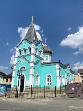 Rusya. Anapa şehri. Katedral (Sobornaya) sokakta St Onuphrius Kilisesi Büyük