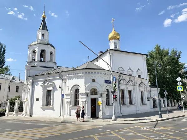 Ryssland Moskva Kyrkan Antagandet Jungfru Maria Uspenskaya Church Pechatniki Sommaren — Stockfoto