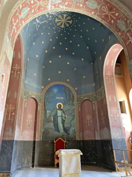 Nuevo Monasterio Athos Abjasia Interior Del Límite Derecho Catedral Panteleimon — Foto de Stock