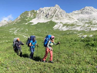Arabica, Abhazya, Ağustos, 05.05.2019. Yaz aylarında Arabica platosunda turistler