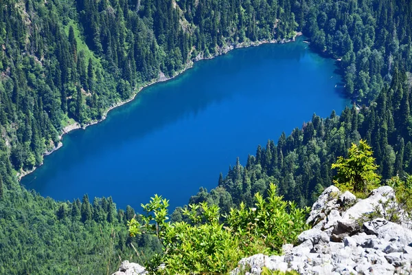 Lago Malaya Ritsa Estate Dal Punto Più Alto Abkhazia — Foto Stock