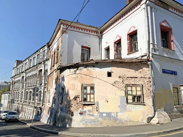 Moscow Russia August 2019 Moscow Khokhlovskiy Pereulok Chambers Ukraintseva 17Th — Stock Photo, Image