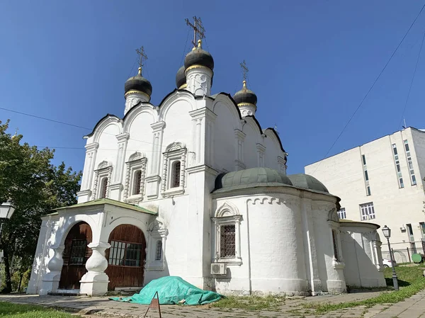 Rusia Moscú Catedral Del Príncipe Vladimir Los Jardines Antiguos Calle — Foto de Stock