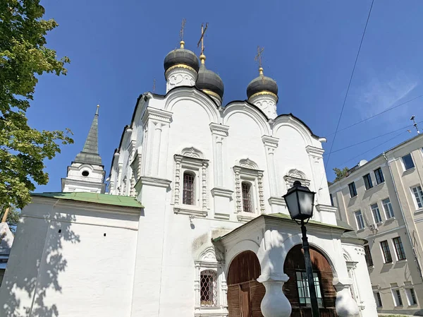 Ryssland Moscow Princen Prince Vladimir Gammala Trädgårdarna Starosadskiy Lane Byggnad — Stockfoto