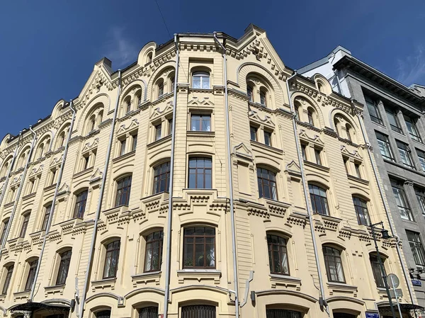 Moscow Russia August 2019 Ilyinka Street House Moscow Apartment House — Stock Photo, Image