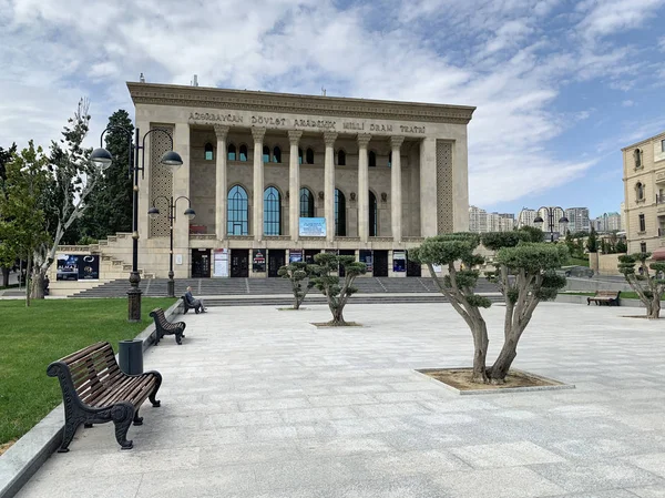 Baku Azerbaijan September 2019 Azerbaijan State Academic National Drama Theatre — Stock Photo, Image