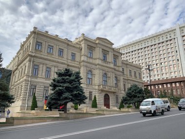 Bakü, Azerbaycan, 12 Eylül 2019. Azerbaycan Ulusal Sanat Müzesi, ikinci bina. Bakü