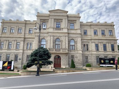 Bakü, Azerbaycan, 12 Eylül 2019. Azerbaycan Ulusal Sanat Müzesi, ikinci bina. Bakü