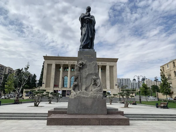 Bakú Azerbaiyán Septiembre 2019 Azerbaiyán State Academic National Drama Theatre — Foto de Stock