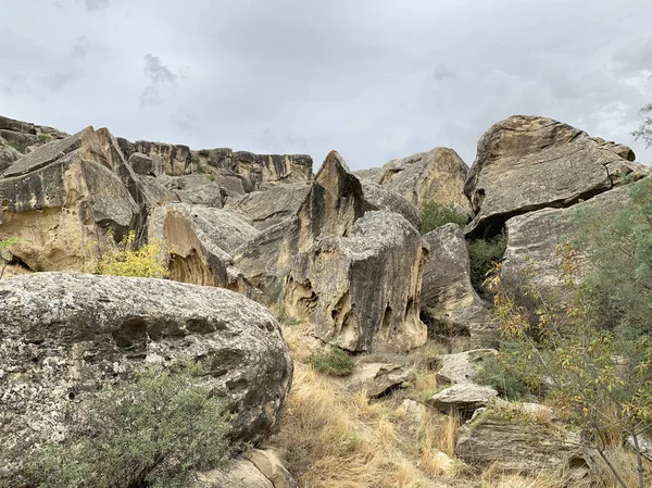 Azerbaigian Paesaggio Autunnale Gobustan — Foto Stock