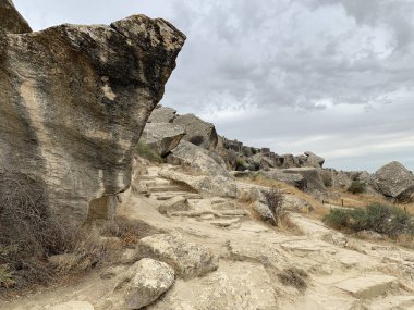 Azerbaycan. Gobustan'ın sonbahar manzarası