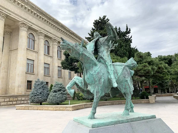 Баку Азербайджан Сентября 2019 Года Скульптура Возле Музейного Центра Министерства — стоковое фото