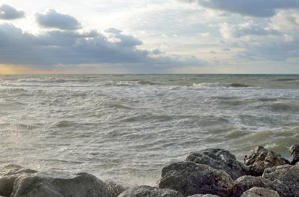 Ρωσία Περιοχή Του Κρασνοντάρ Dzhubga Μαύρη Θάλασσα Πρωί Φθινόπωρο — Φωτογραφία Αρχείου