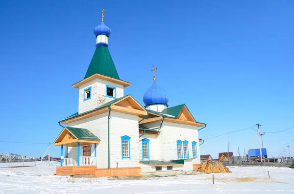 Die Kirche Des Heiligen Nikolaus Des Wundertäters Bolschoje Goloustnoje — Stockfoto