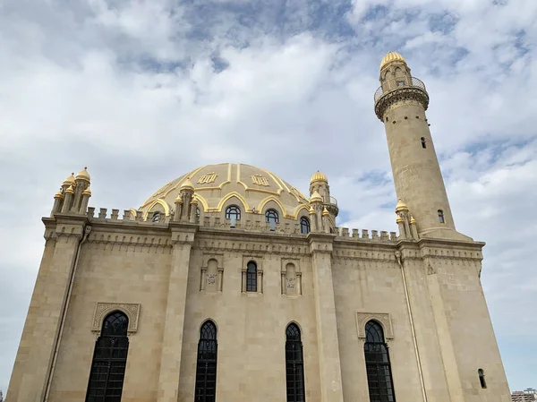 Baku Azerbaijão Setembro 2019 Mesquita Tezepir Outono Baku — Fotografia de Stock