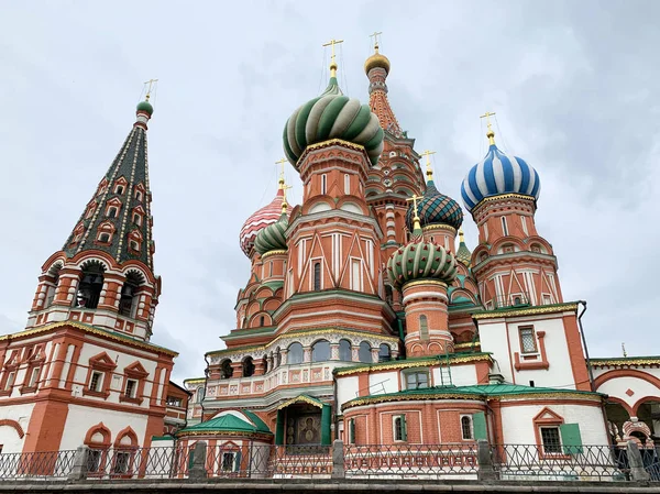 Moscou Cathédrale Basilique Sur Place Rouge Automne — Photo