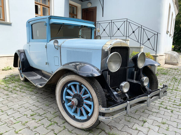 Moscow, Russia, July, 16, 2019. Retro car "Buick" in the museum of Russian art. Moscow, Tokmakov lane, house 21/2 building 1