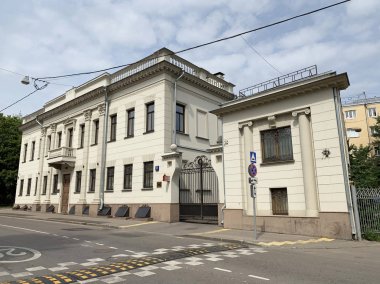 Moskova, Rusya, 16 Temmuz 2019. Tüccar Demins 'in malikanesi. Moskova, Kazakova sokağı, ev 23, bina 1