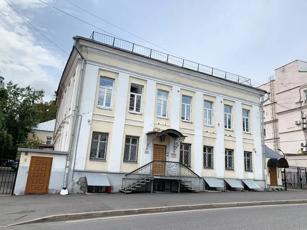 Moskau Russland Juli 2019 Historisches Gebäude Der Adresse Alte Basmannaja — Stockfoto