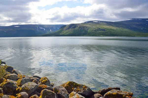 Kola Peninsula Lovozero Tundras Seydozero Zomer — Stockfoto