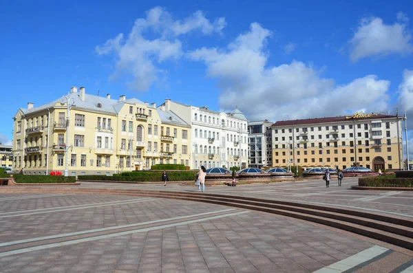 Minsk Weißrussland September 2015 Die Historischen Häuser Der Sowjetischen Straße — Stockfoto