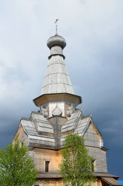 Russie Région Mourmansk District Tersky Village Varzuga Église Dormition Construite — Photo