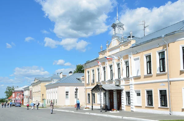 Kolomna Rusya Haziran 2014 Rusya Sahnesi Sokak Boyunca Eski Belediye — Stok fotoğraf