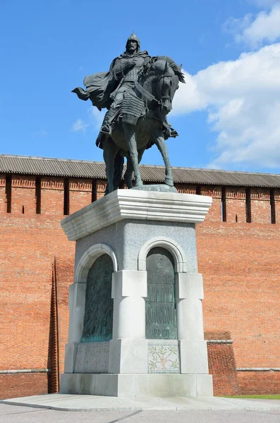 Kolomna Rusland Het Oude Kremlin Het Monument Voor Dmitry Donskoy — Stockfoto