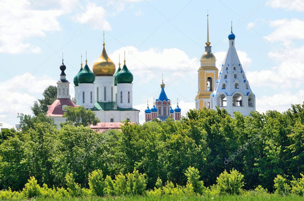 Kolomna. Russia, June, 29,2014, Russian scene: nobody, temples of the Kolomna Kremlin, Moscow region, Russia