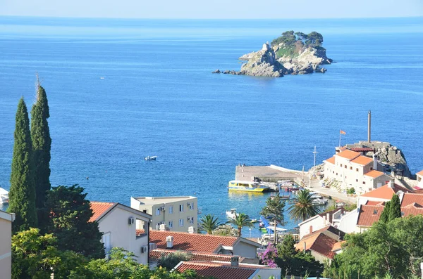 Petrovac Montenegró 2015 Június Senki Hajók Közelében Velencei Erőd Castello — Stock Fotó