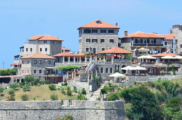 Ulcinj Montenegro Junio 2015 Ciudad Alta Antigua Fortaleza Ulcinj Montenegro — Foto de Stock