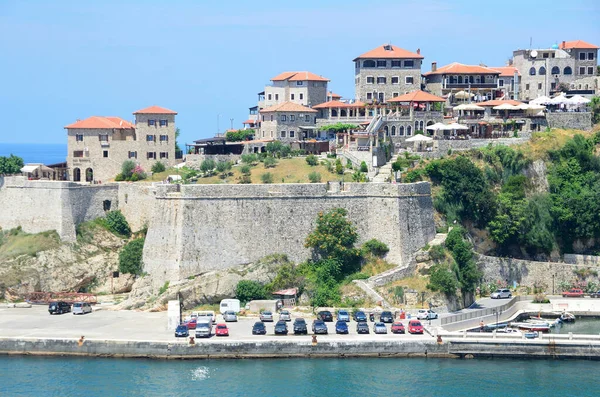 Ulcinj Montenegro Junio 2015 Ciudad Alta Antigua Fortaleza Ulcinj Montenegro — Foto de Stock