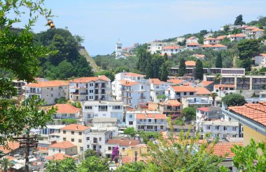 Karadağ ve Ulcinj 'in eski kenti yazın açık havada