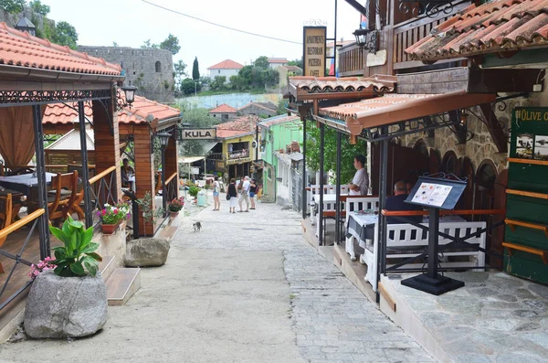 Old Bar Montenegro Junio 2015 Una Las Calles Turísticas Casco — Foto de Stock
