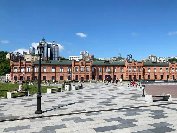 Vladivostok Russia July 2020 Vladivostok Former Artillery Workshops Tsesarevich Embankment — Stock Photo, Image