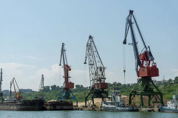 Puerto Fluvial Río Volga Ciudad Ulyanovsk Rusia — Foto de Stock