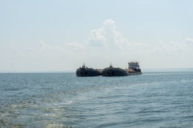 Gemi Volga Nehri, Ulyanovsk, Rusya Federasyonu