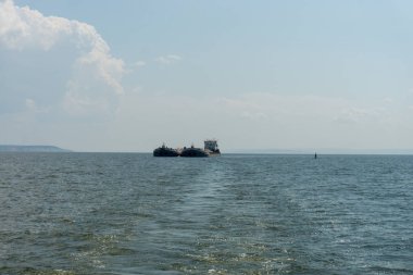 Gemi Volga Nehri, Ulyanovsk, Rusya Federasyonu