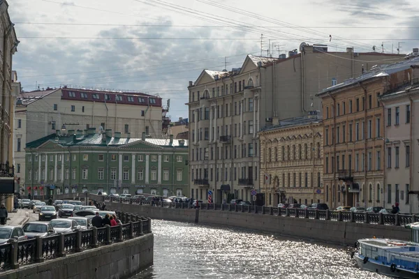 Набережная Реки Мойки Город Санкт Петербург — стоковое фото