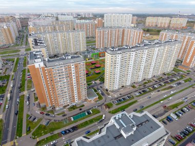 Moskova şehir, Nekrasovka district, yüksek binalar, en iyi görünüm 10.10.2018